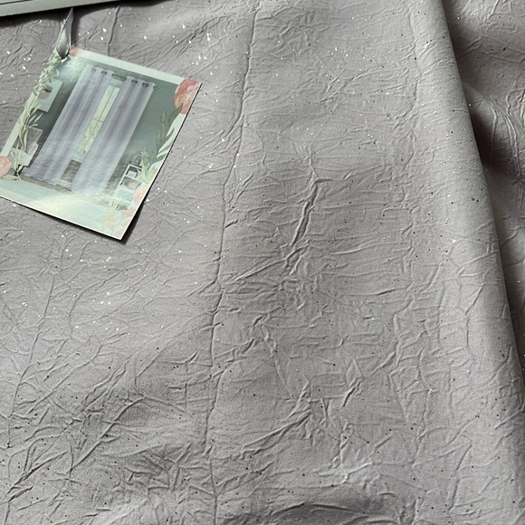 Metallic Purple Hanging Curtains - Picture 4 of 4